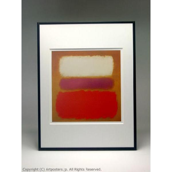 【出荷区分B】マーク・ロスコ 紫の上の白い雲　額付ポスター Mark Rothko:White Cloud Over Purple, 1957｜artposters