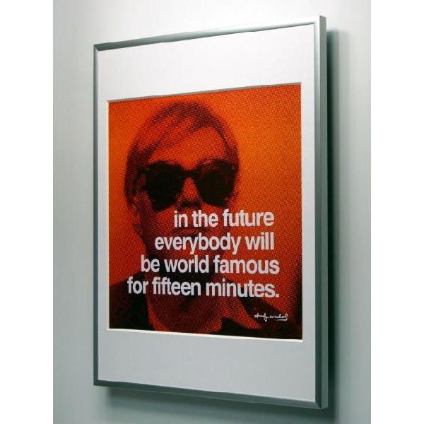 出荷区分B】アンディ・ウォーホル 15分間 額付ポスター Andy Warhol