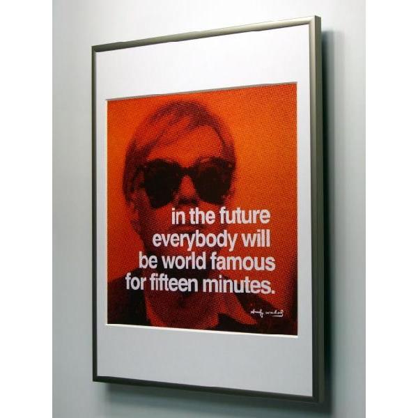 出荷区分B】アンディ・ウォーホル 15分間 額付ポスター Andy Warhol