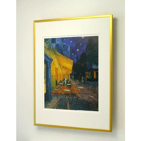 【出荷区分B】フィンセント・ファン・ゴッホ:夜のカフェテラス　額付ポスター Vincent Van Gogh:Cafe Terrace at Night｜artposters｜04