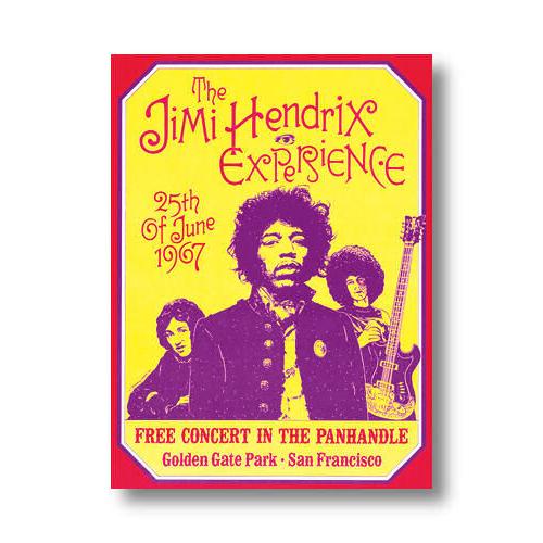 【出荷区分C】絶版ポスター ジミ・ヘンドリックス Dennis Loren: The Jimi Hendrix Experience, San Francisco, 1967｜artposters