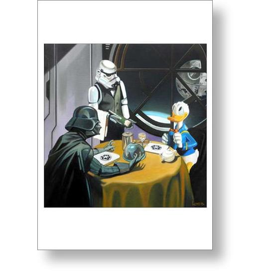 【出荷区分C】アートポスターMichael Loeb: Donald Duck Meets Star Wars　｜artposters