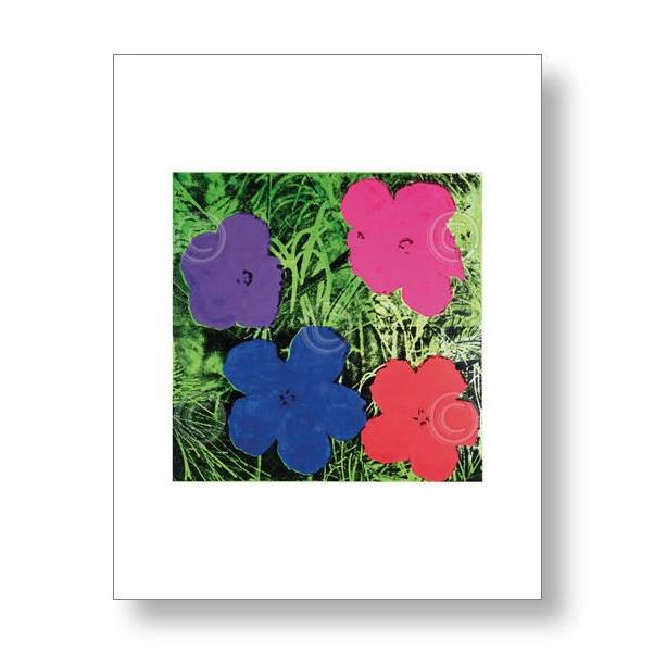 アンディ ウォーホル フラワー Andy Warhol Flowers C 1964 1 Purple 1 Blue 1 Pink 1 Red