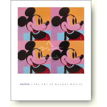 オンラインストア直営店 アンディ・ウォーホル/ミッキーマウス1981【アートポスター】 ポスター