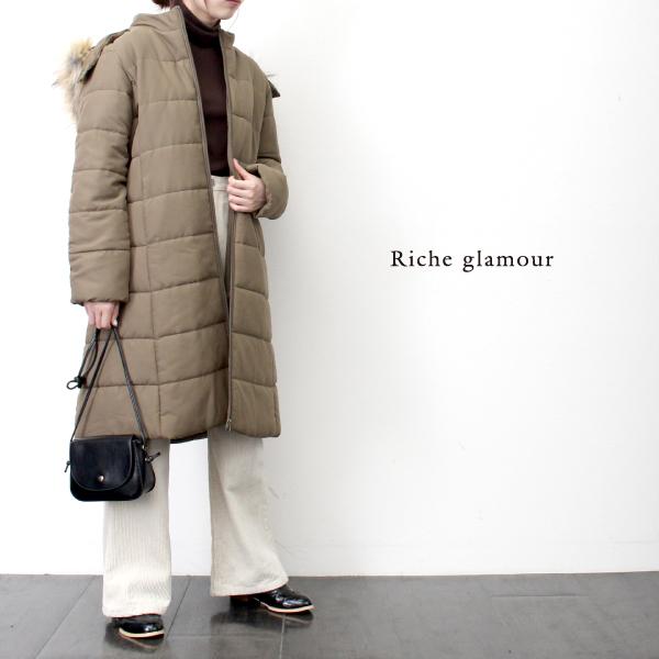 Riche Glamour ピーチ起毛 中綿 Aラインコート M ブラック 27817a431 06 Bk 27817a31 06 Bk ギャラリー蓮華 通販 Yahoo ショッピング