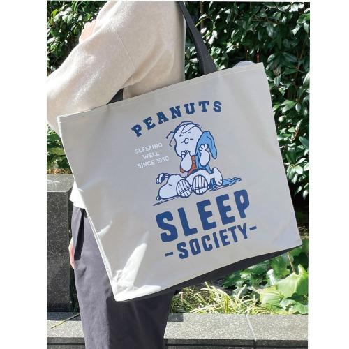 SNOOPY スヌーピー 大容量ビッグトートバッグ ライトブルー