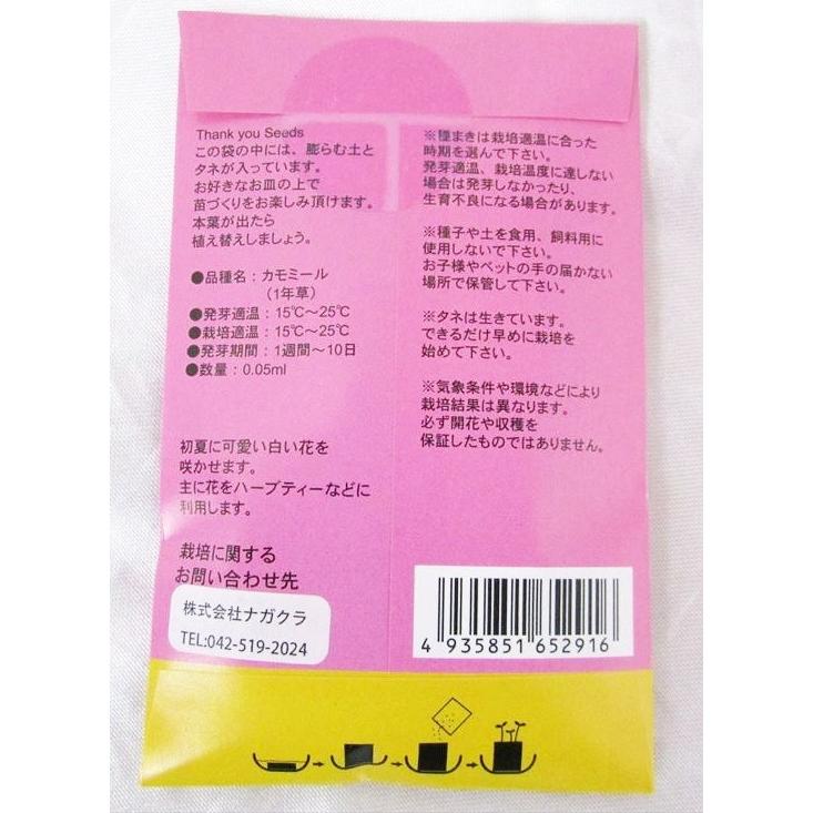 ハーブ栽培セットミニ Thank You カモミール 2個セット 22 ギャラリー蓮華 通販 Yahoo ショッピング