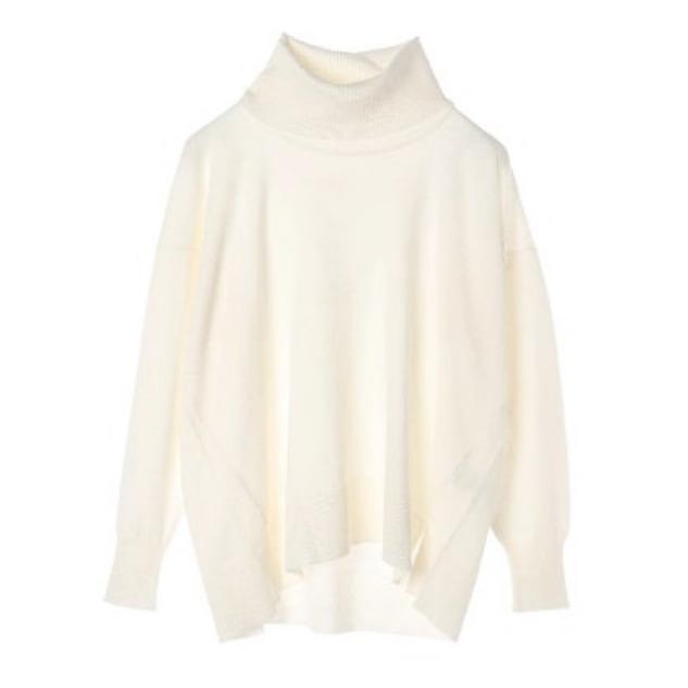 chocol raffine robe ハイゲージタートルニットプルオーバー オフ