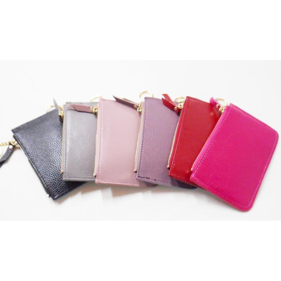 Syoku レザー フラグメントケース チェーン付 ブラック カードケース