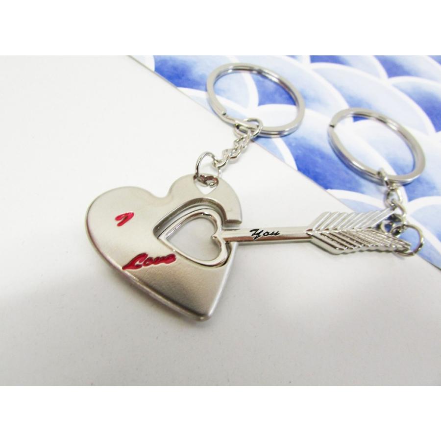 ハート＆弓矢 キーホルダー【彼氏・彼女に】lover10 : ギャラリー