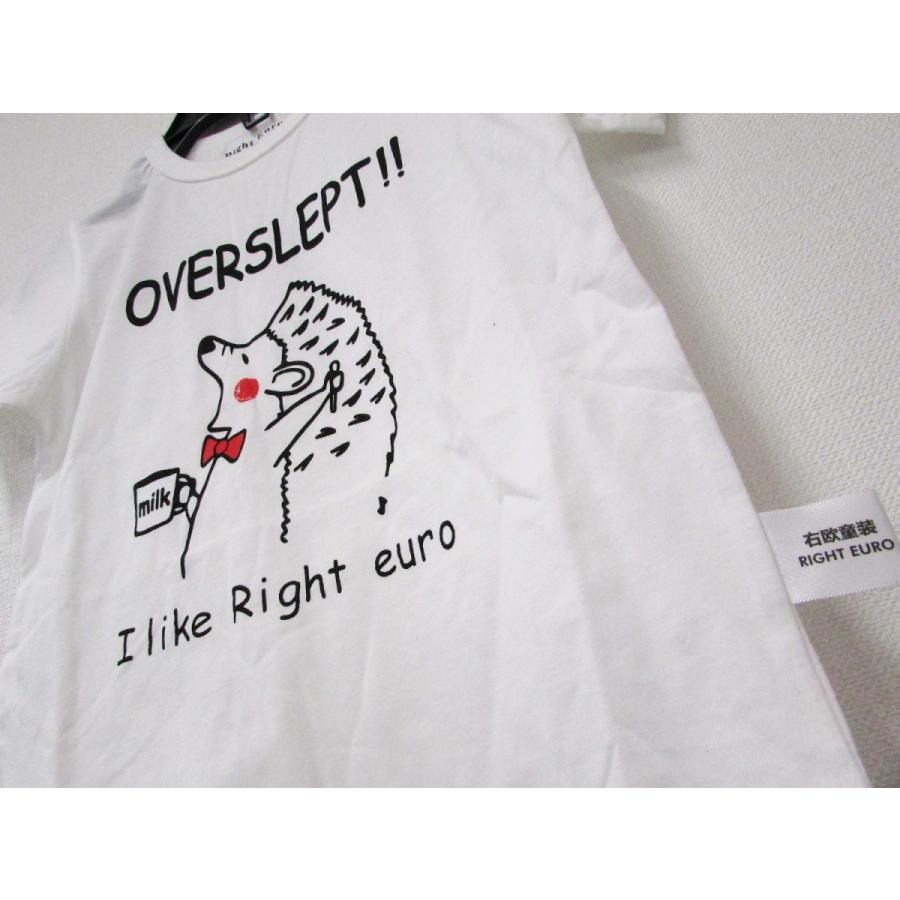 Right Euro Collection ハリネズミ キッズ Tシャツ ホワイト 110サイズ 