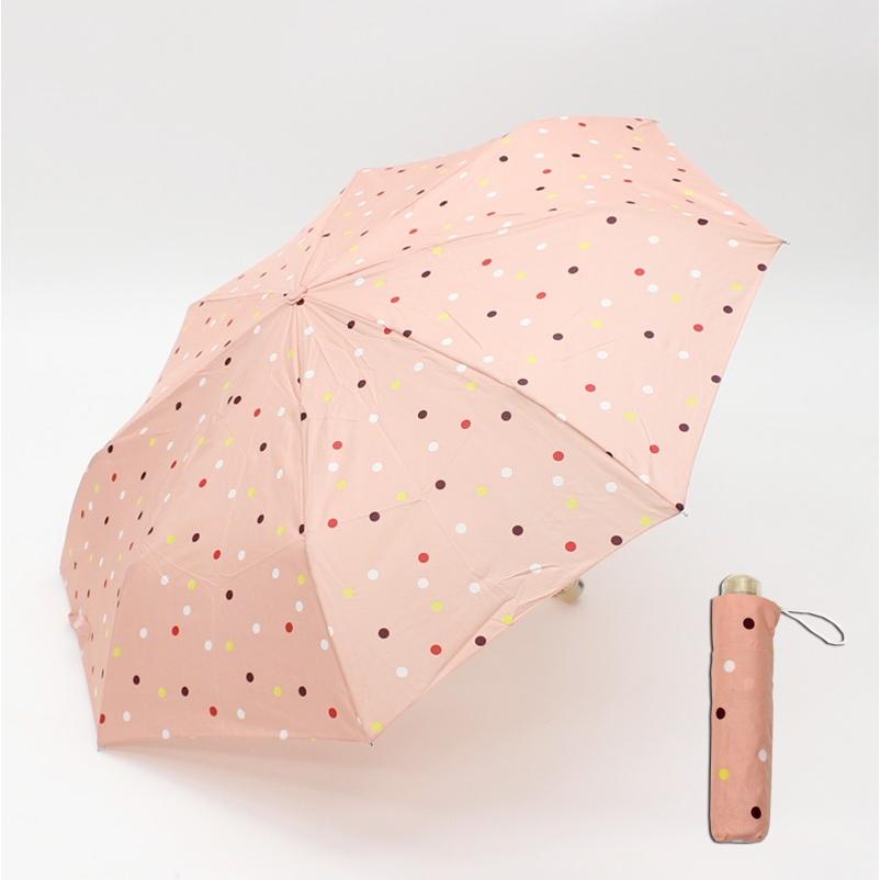 キュートデザイン折りたたみ傘 ドット 水玉 ピンク Sta119 ギャラリー蓮華 通販 Yahoo ショッピング