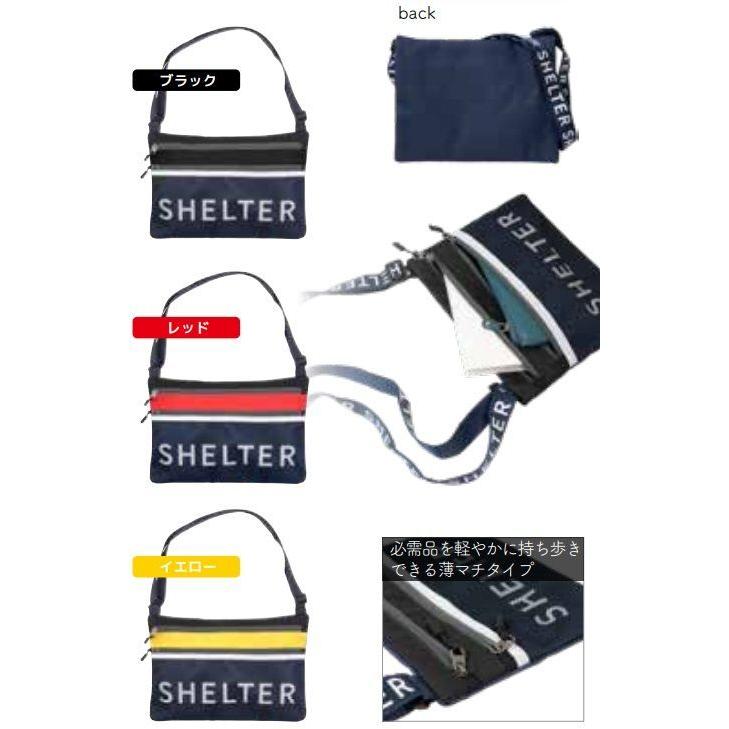 シェルター SHELTER サコッシュ ブラック ショルダーバッグ 