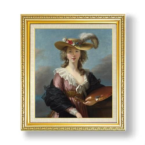 油絵 人物画 10号 F10 額縁付き