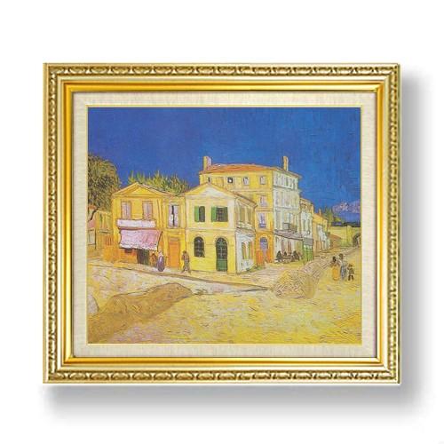 メーカー包装済 ゴッホ 黄色い家 F10 油絵 直筆仕上げ 複製画 額縁付 絵画 販売 10号 油彩 風景画 673 599mm 送料無料 即日出荷 Blog Lonolife Com