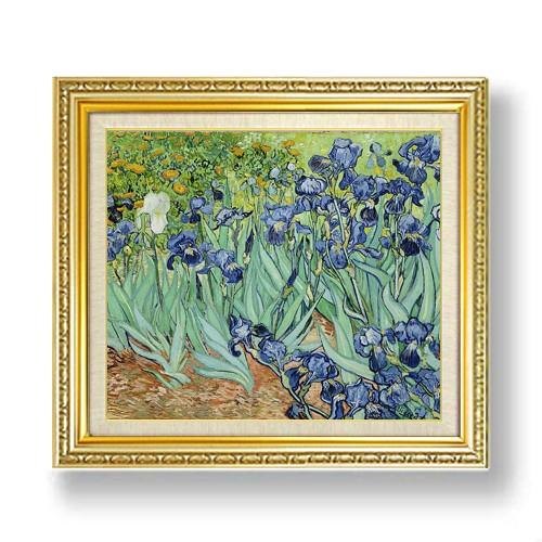 ゴッホ アイリス F10 【油絵 直筆仕上げ 複製画】【額縁付】 絵画 販売 