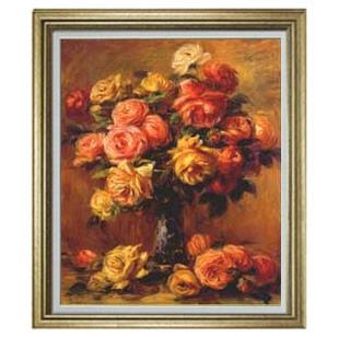 ルノワール　バラの花瓶(2)　Ｆ20　(ルノアール)　絵画　販売 20号　静物画　857×736mm 送料無料