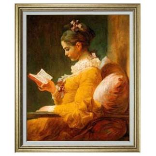 読書する女性 F20 油彩画