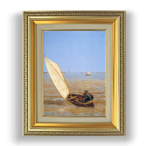 Starting Out after Rail F4【油絵 直筆仕上げ 複製画】 4号　油彩　風景画　477×387mm 送料無料 【清流】