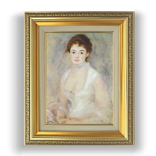 絵画ルノワールアンリオ夫人額装つき