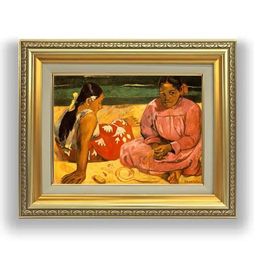 ゴーギャン タヒチの女 F4　絵画　販売 4号　油彩　人物画　477×387mm 送料無料