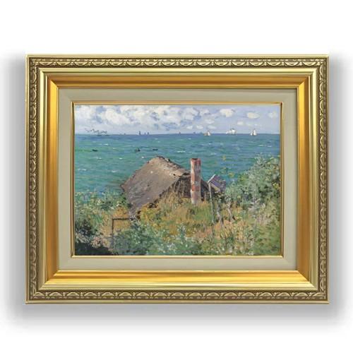 クロード・モネ サン＝タドレスの小屋 F4 4号　油彩　風景画　477×387mm 送料無料
