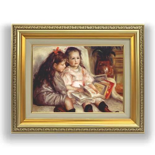 ルノワール ふたりの子供の肖像 F4【油絵 直筆仕上げ 複製画 ルノワール ふたりの子供の肖像 F4【油絵 直筆仕上げ 複製画