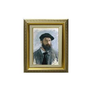 クロード・モネ ベレー帽をかぶった自画像 F4 【油絵 直筆 複製画