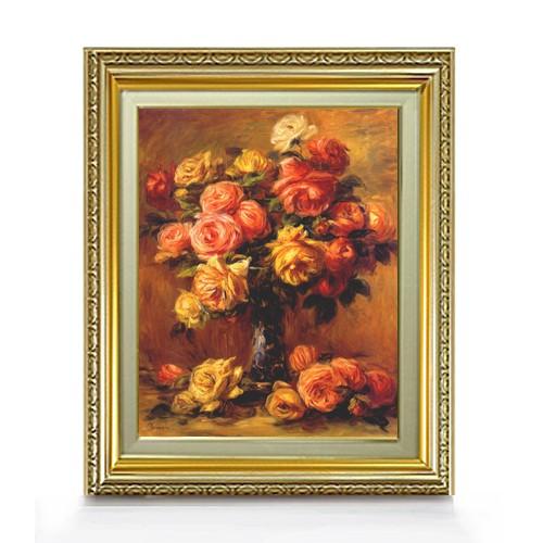 期間限定特価 ルノワール バラの花瓶 2 F6 油絵 直筆 複製画 布張りキャンバス 額縁付 6号 油彩 静物画 554 463mm 送料無料 洋画 額縁 ベーシック 注文後10 15日以内に到着 Www Sanlaap Org