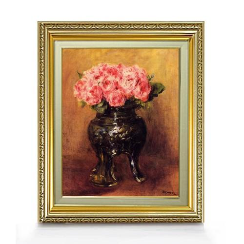 ルノワール 中華花瓶のバラ F6　　6号　油彩　静物画　554×463mm 送料無料