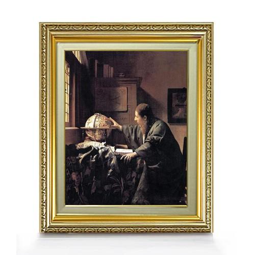 フェルメール 天文学者 F6　　6号　油彩　人物画　554×463mm 送料無料 フェルメール 地理学者 天文学者（ホビー）の通販