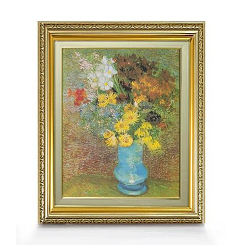 キャンバス油絵　専用　たっぷり入れた花瓶の青いお花 Amazon.co.jp: 18 の有名な絵画 - 青い花瓶ポール セザンヌ静物