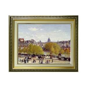 クロード・モネ ルーヴル河岸 Ｆ６　　 6号　油彩　風景画　554×463mm 送料無料
