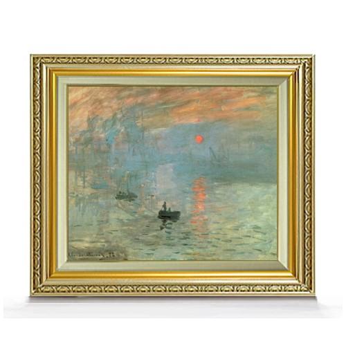 クロード・モネ 印象、日の出 F8 　　絵画　販売　8号　油彩　風景画　598×524mm 送料無料