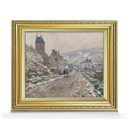 クロード・モネ ヴェトゥイユの街道、冬 F8 　　絵画　販売　8号　油彩　風景画　598×524mm 送料無料