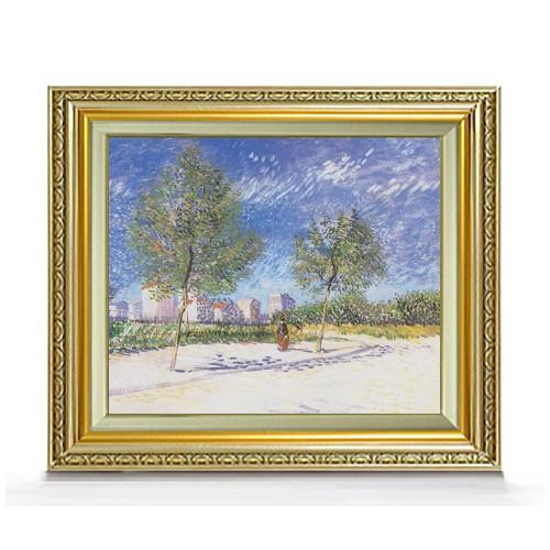 ゴッホ パリ郊外にて F8 　　絵画　販売　8号　油彩　風景画　598×524mm 送料無料