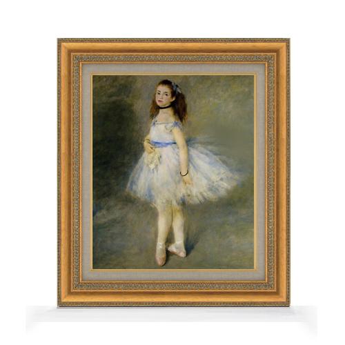 油絵 直筆仕上げ】ルノワール バレリーナ（踊り子） F8 【額入り