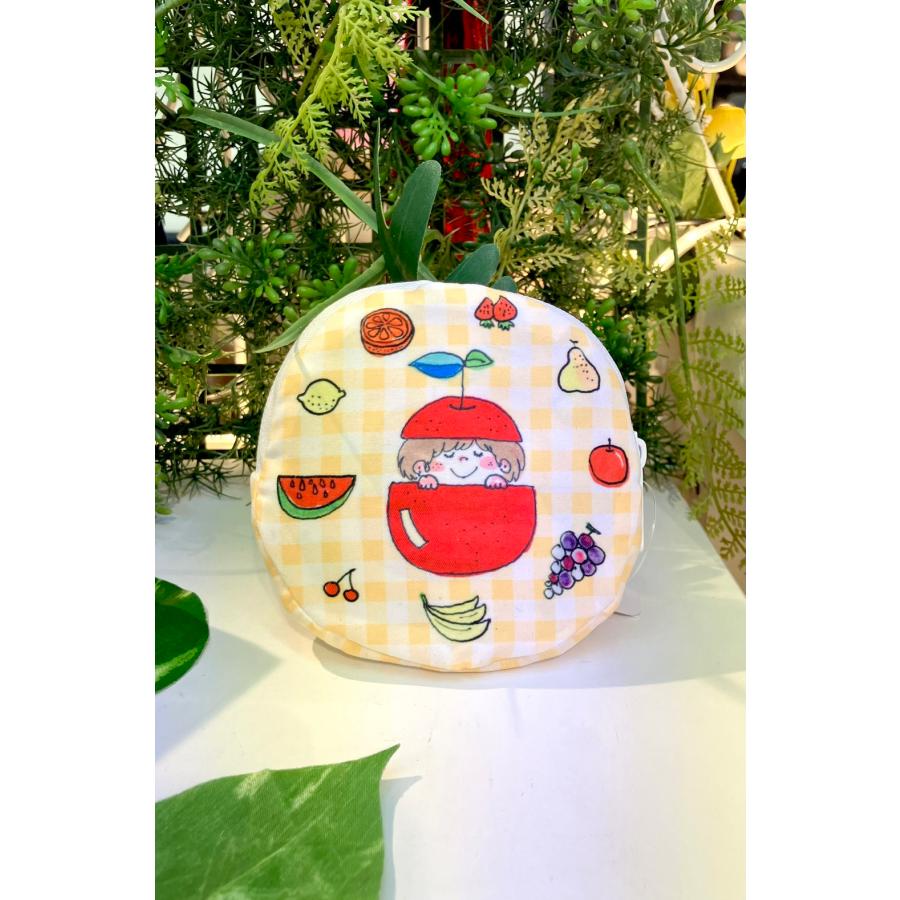 水森亜土】エコバッグ2種/(フルーツ、サムワン)/持ち運びに便利