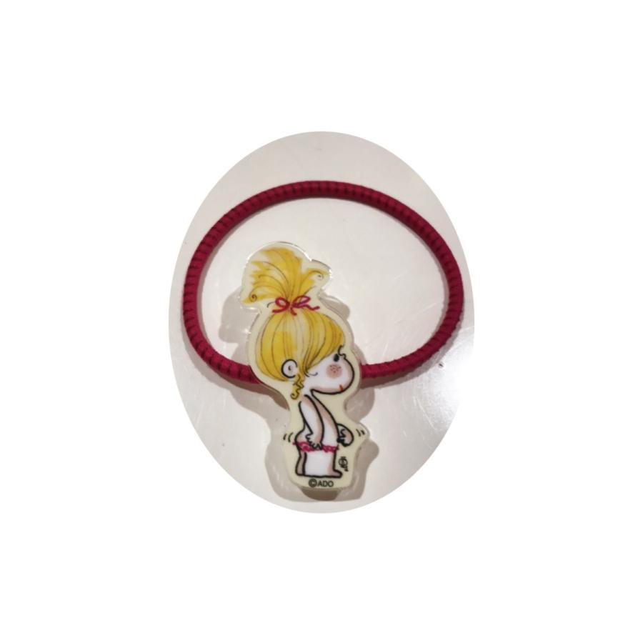 水森亜土】アクリルヘアゴム（バラ・ツキ・ハナ・おへそ・バレエ