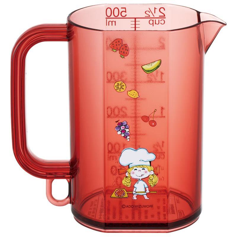 【水森亜土】目盛りの見やすいメジャーカップ/520ｍｌ/亜土ちゃん/キャラクター/グッズ/ギフト/プレゼント/キッチン/メジャーカップ/コックちゃん | 