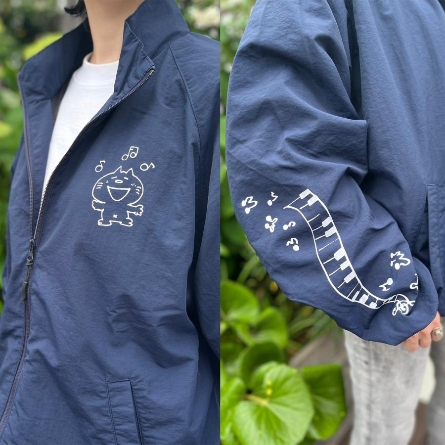 未使用　水森亜土 MA-1 オトコノコ　ネイビー　ジャケット　Mサイズ 水森亜土 MA-1 オトコノコ(ネイビー） Mサイズ アパレル ジャンパー