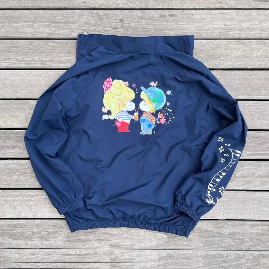 水森亜土】ナイロンジャケット「カップル」男女兼用/ウィンド