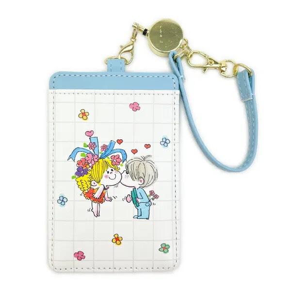 【水森亜土】シングルパスケース〈2種類〉『ダイスキ、フレンズ』/定期入れ/パスケース/女の子/あどちゃん/ギフト/プレゼント/グッズ/可愛い/ |  | 01