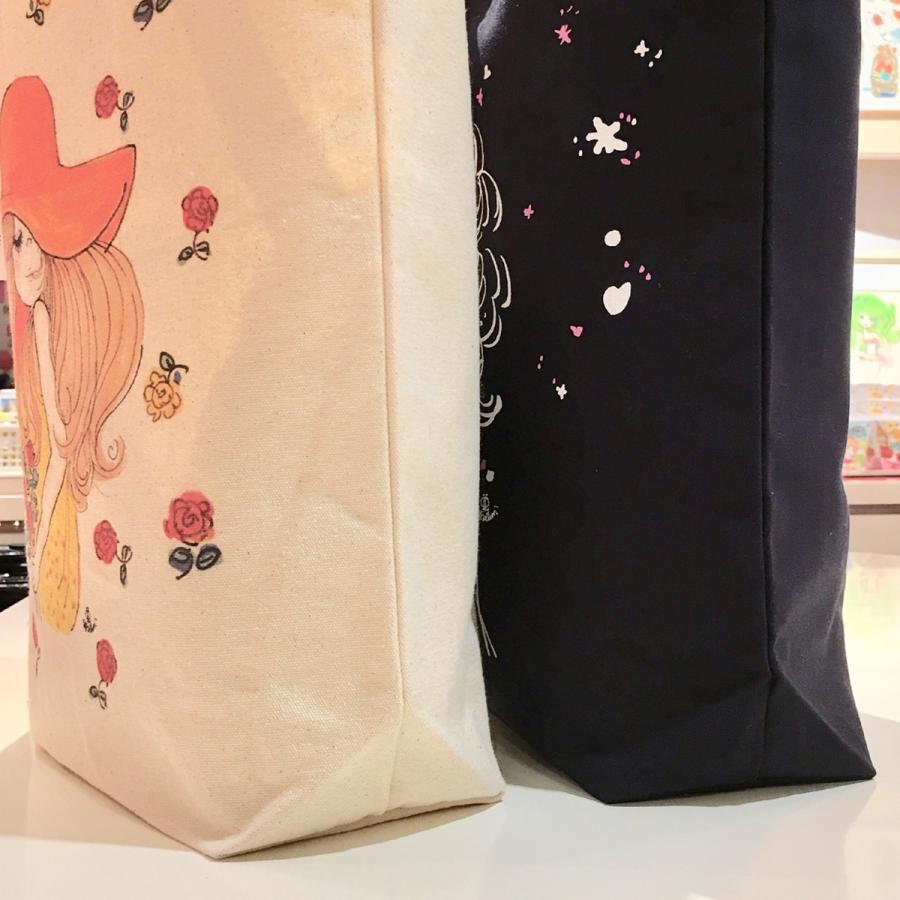 水森亜土 トートバッグ ブランコ ネイビー 帆布 綿 大人かわいい 大人カジュアル イラスト プリント Ad3867 アートサロン和錆 通販 Yahoo ショッピング
