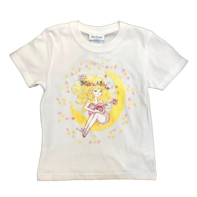 水森亜土/キッズTシャツ/かわいい/お揃い/女の子/半袖/親子Tシャツ/白/紺/ホシ/100cm 120cm 子供服/あどちゃん/キャラクターグッズ/ギフト/プレゼント/ |  | 03