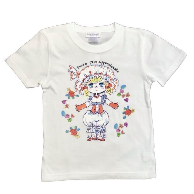水森亜土/キッズTシャツ/かわいい/お揃い/女の子/イラスト/半袖/親子T
