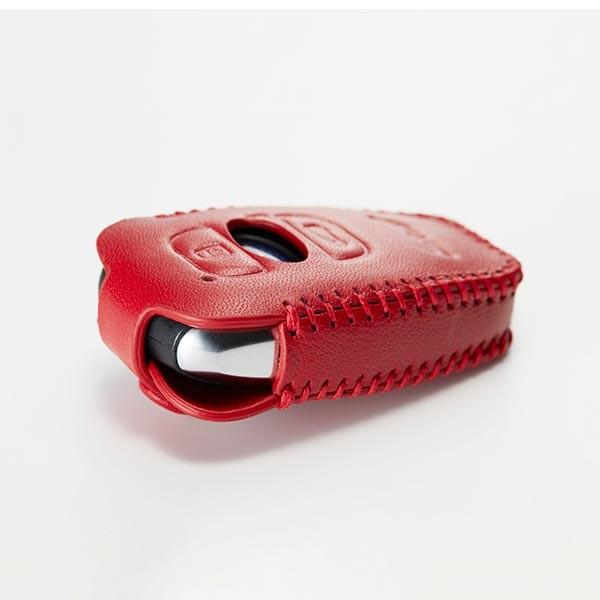 SUBARU STI アクセスキーカバーRED アクセスキーカバー（ラム革/赤