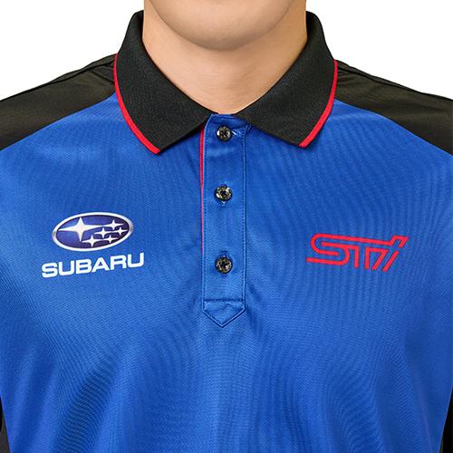 SUBARU（スバル） STI チームポロシャツ【スバル】☆ : アーツ