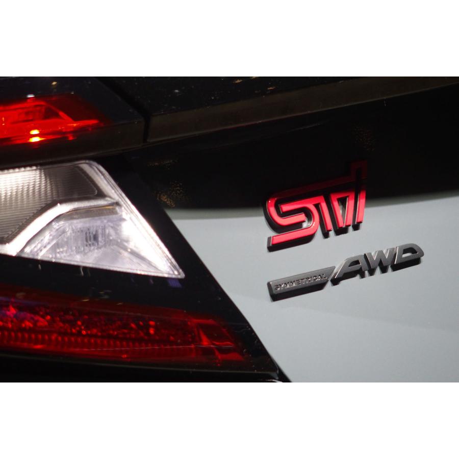 【ＳＵＢＡＲＵ・ＷＲＸ ＶＢＨ】ＳＴＩ Sports＃ 特別仕様車用 リヤオーナメント『ＳＴＩ＋シンメトリカルAWD』S4 VBH★93079VC230▲ | SUBARU