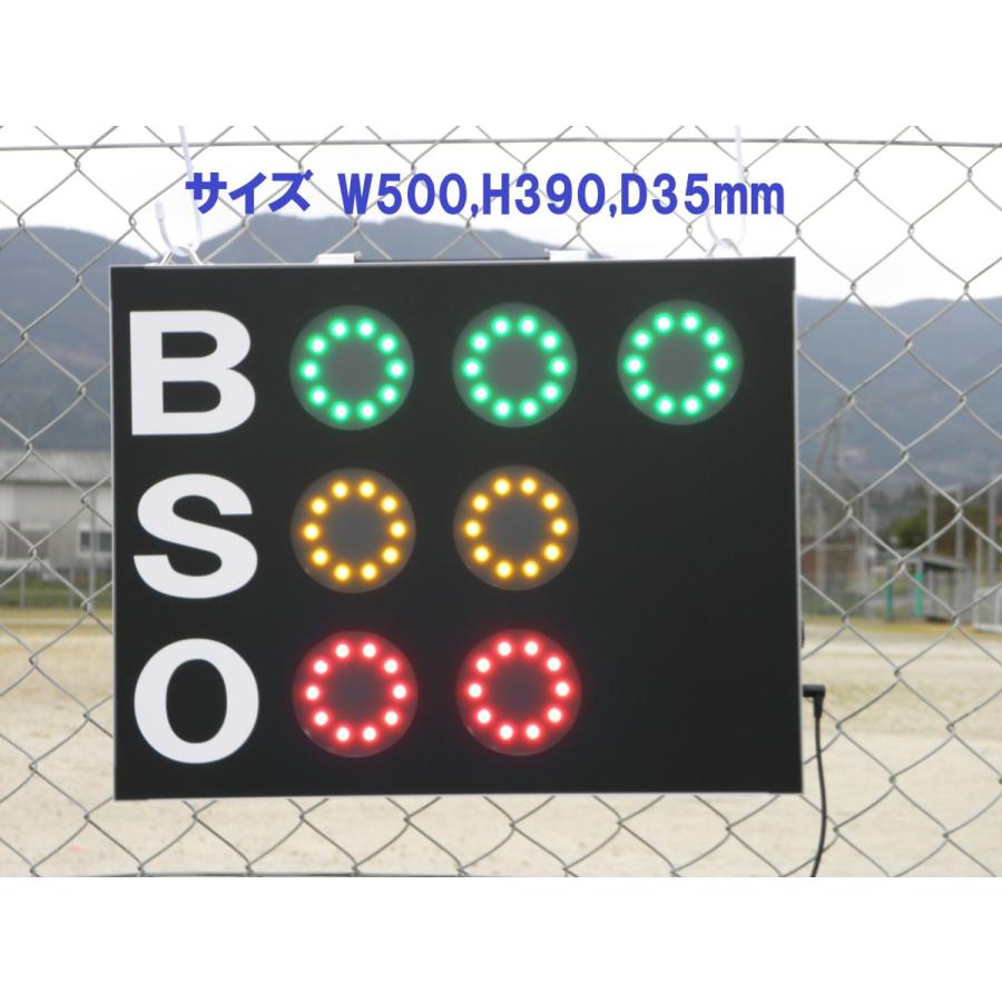 スコアボード BSO 野球カウンター 無線式カウントボード 標準タイプ AS5040｜artsp｜06